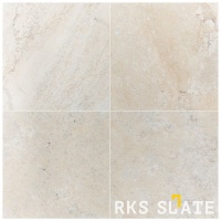 Натуральная плитка из травертина Ivory Cross Cut лучшее для интерьера и экстерьера — RKS SLATE 