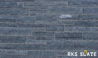 Натуральный камень для фасада RKS SLATE RKS SLATE Black Slate Strips