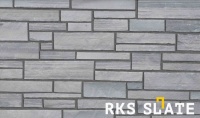 Натуральный камень для фасада RKS SLATE Grey Quartz Strips