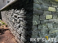 Натуральный камень для фасада RKS SLATE Greenwich Gray Strips
