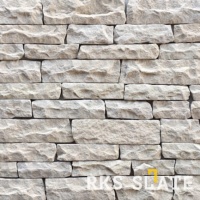 Натуральный камень для фасада RKS SLATE Mint White Sandstone Strips