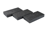 Гранитная брусчатка RKS SLATE Gabbro (Габбро) пиленая 100х200 мм на дорожке | Купить гранитную брусчатку в Владикавказе | Мощение, ландшафтный дизайн