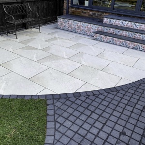 RKS Slate Belgian Black Limestone 100х100 мм. Прочная тротуарная плитка и плитка для пола из натурального известняка. Лучшая цена на плитку из камня известняк