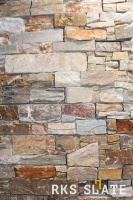 Натуральный камень для фасада RKS SLATE Beige Quartz Strips
