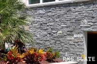 Натуральный камень для фасада RKS SLATE Greenwich Gray Strips